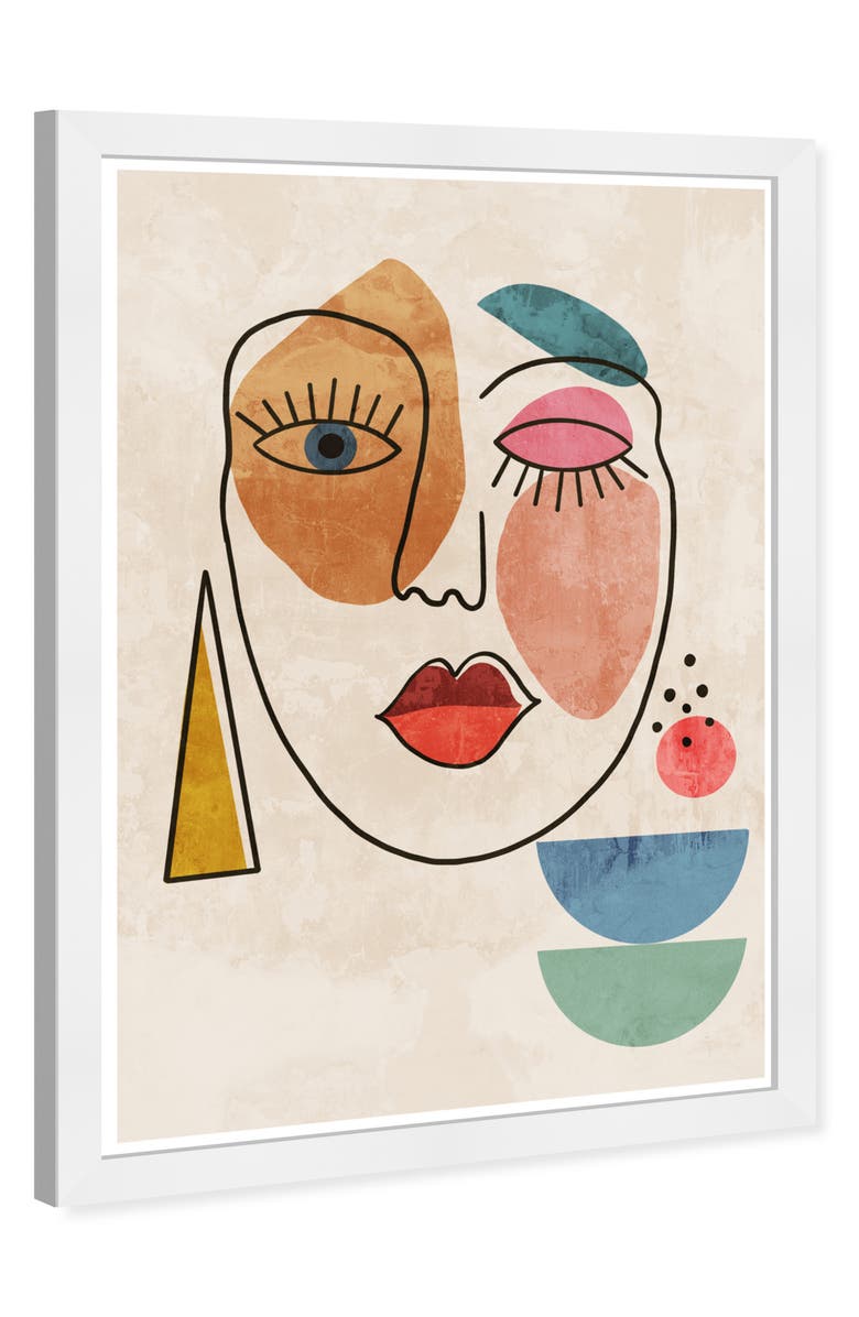 Wynwood Studio Abstract Face Canvas Art - 13" X 19", Alternate, color, White
