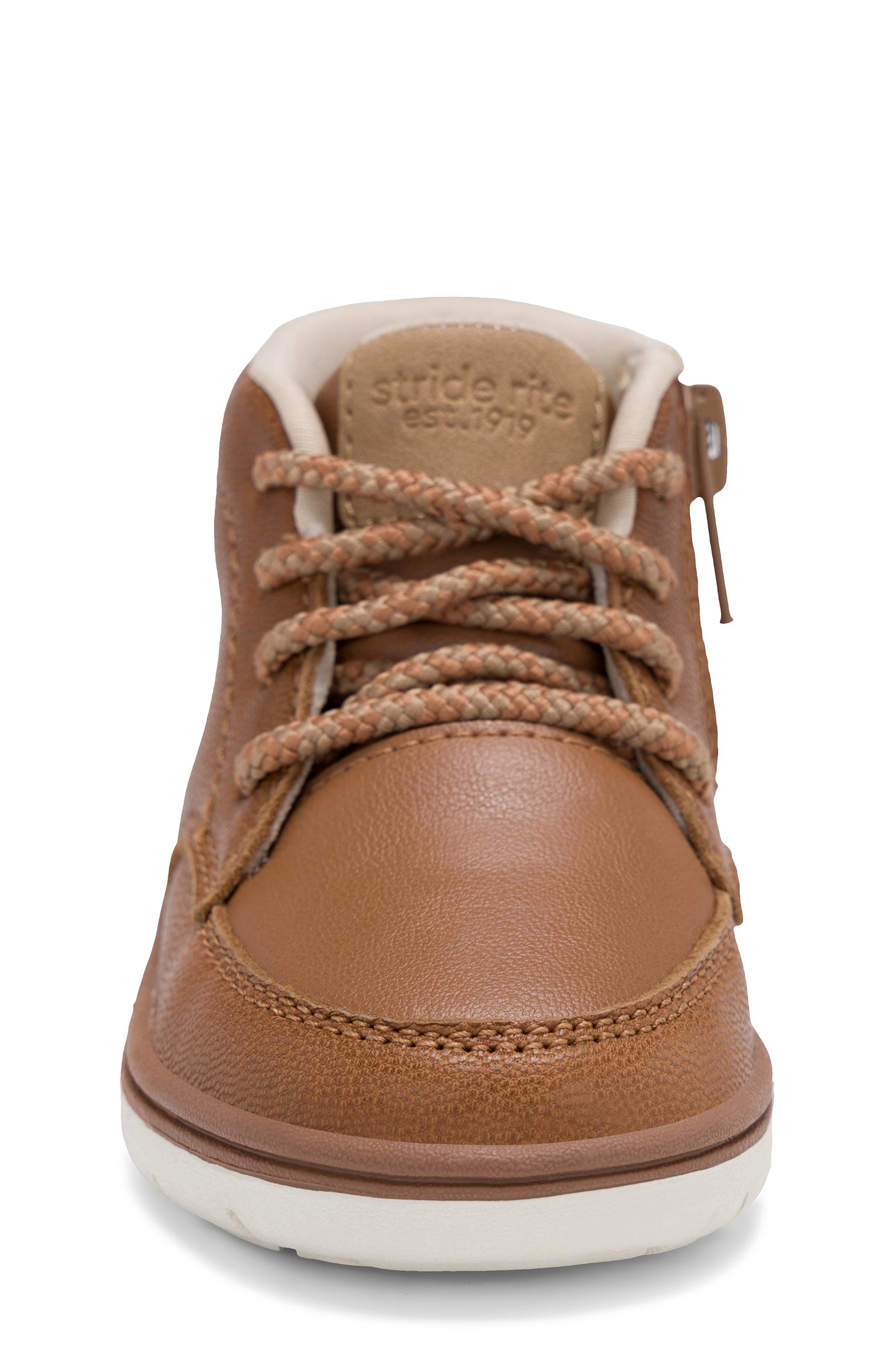Kids' Quinn 2.0 Leather Bootie, Alternate, color, COGNAC