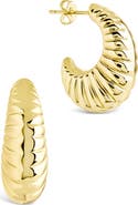 Sterling Forever Bryce Croissant Drop Earrings