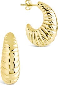 Sterling Forever Bryce Croissant Drop Earrings