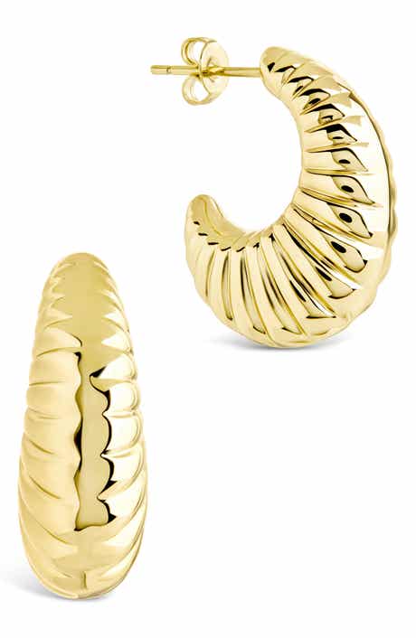 Sterling Forever Bryce Croissant Drop Earrings