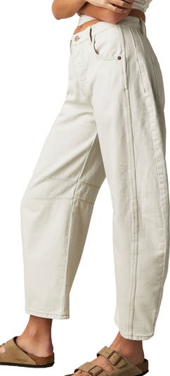 Good Luck Mid Rise Barrel Leg Jeans