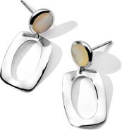 Ippolita Polished Rock Candy Small Dot & Frame Sterling Silver Drop Earrings