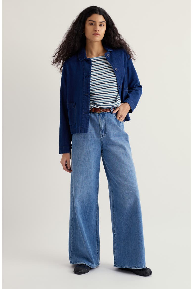 Tremayne Quay Stripe Organic Cotton Top, Alternate, color, PELLITRAS DUSK