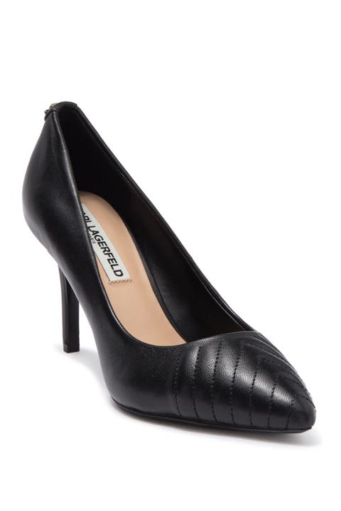 Roulle Quilted Pointed Toe Pump