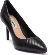 KARL LAGERFELD PARIS Roulle Quilted Pointed Toe Pump