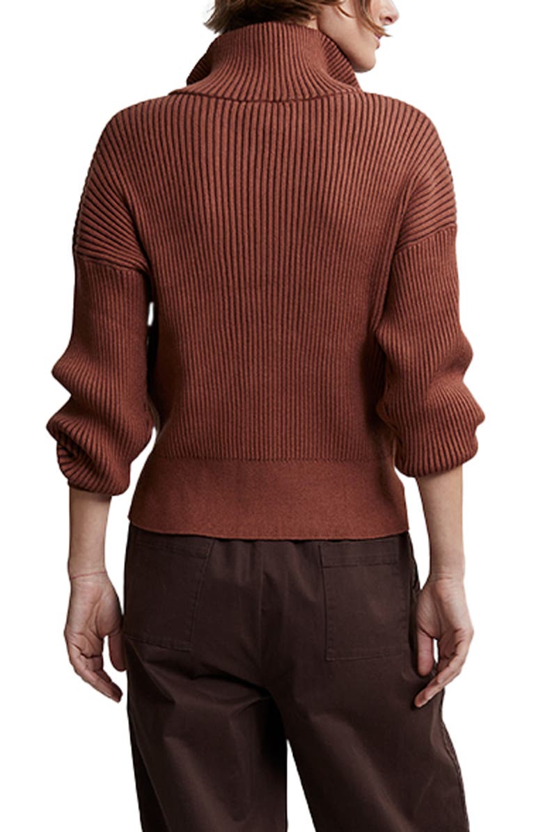 Varley Janie Rib Half Zip Sweater, Alternate, color,
