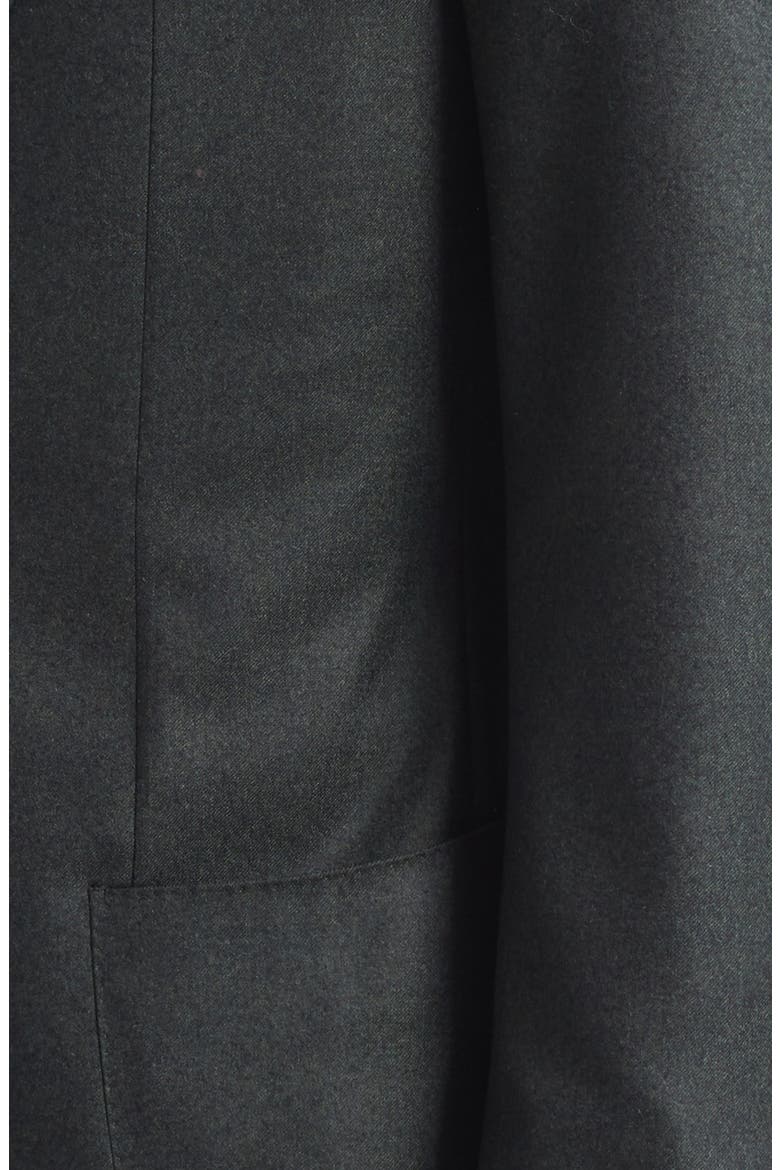 Structured Wide Lapel Wool Suit, Alternate, color, CHARCOAL GREEN
