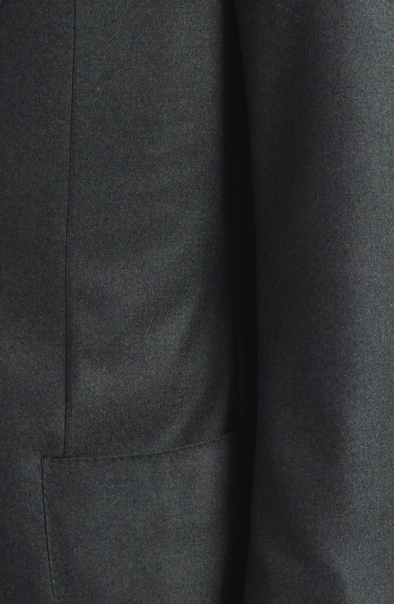 Thom Sweeney Structured Wide Lapel Wool Suit, Alternate, color, Charcoal Green