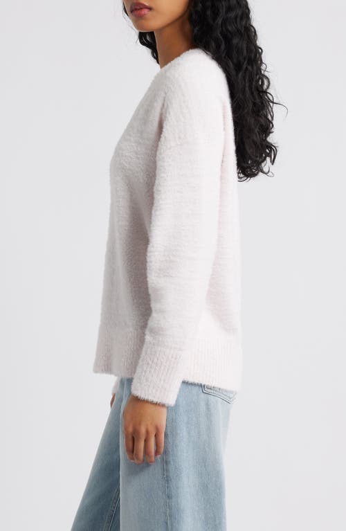 Bp. Fuzzy V-neck Sweater In Pink