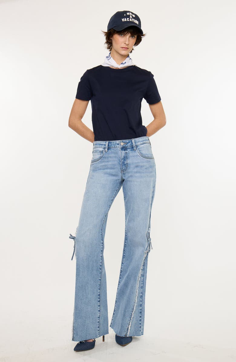 KanCan Verna Mid Rise Wide Flare Jeans, Alternate, color, Medium Wash