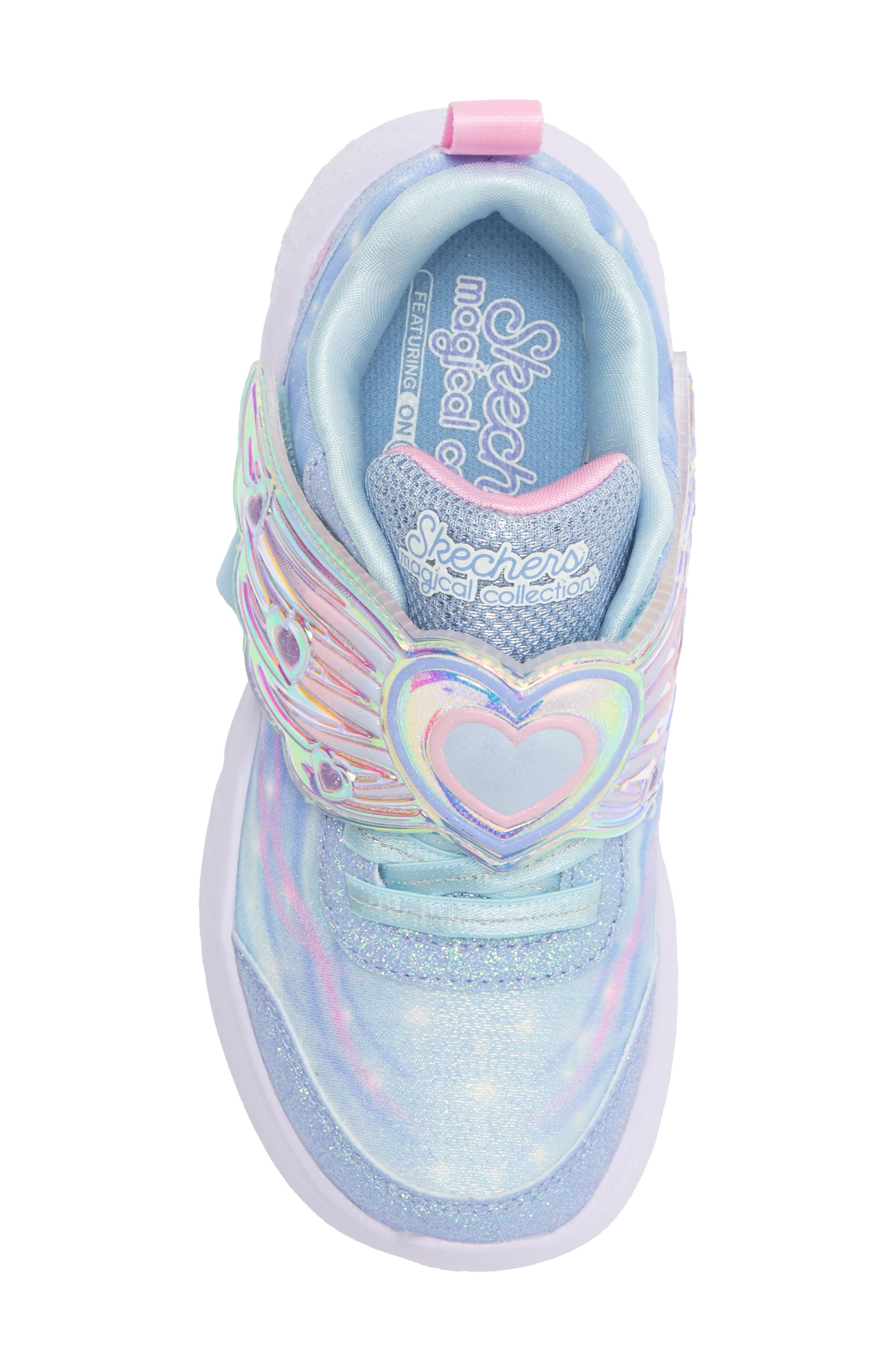 Kids' S-Lights®: Dream Racer - Wing Luxe Sneaker, Alternate, color, LTBL