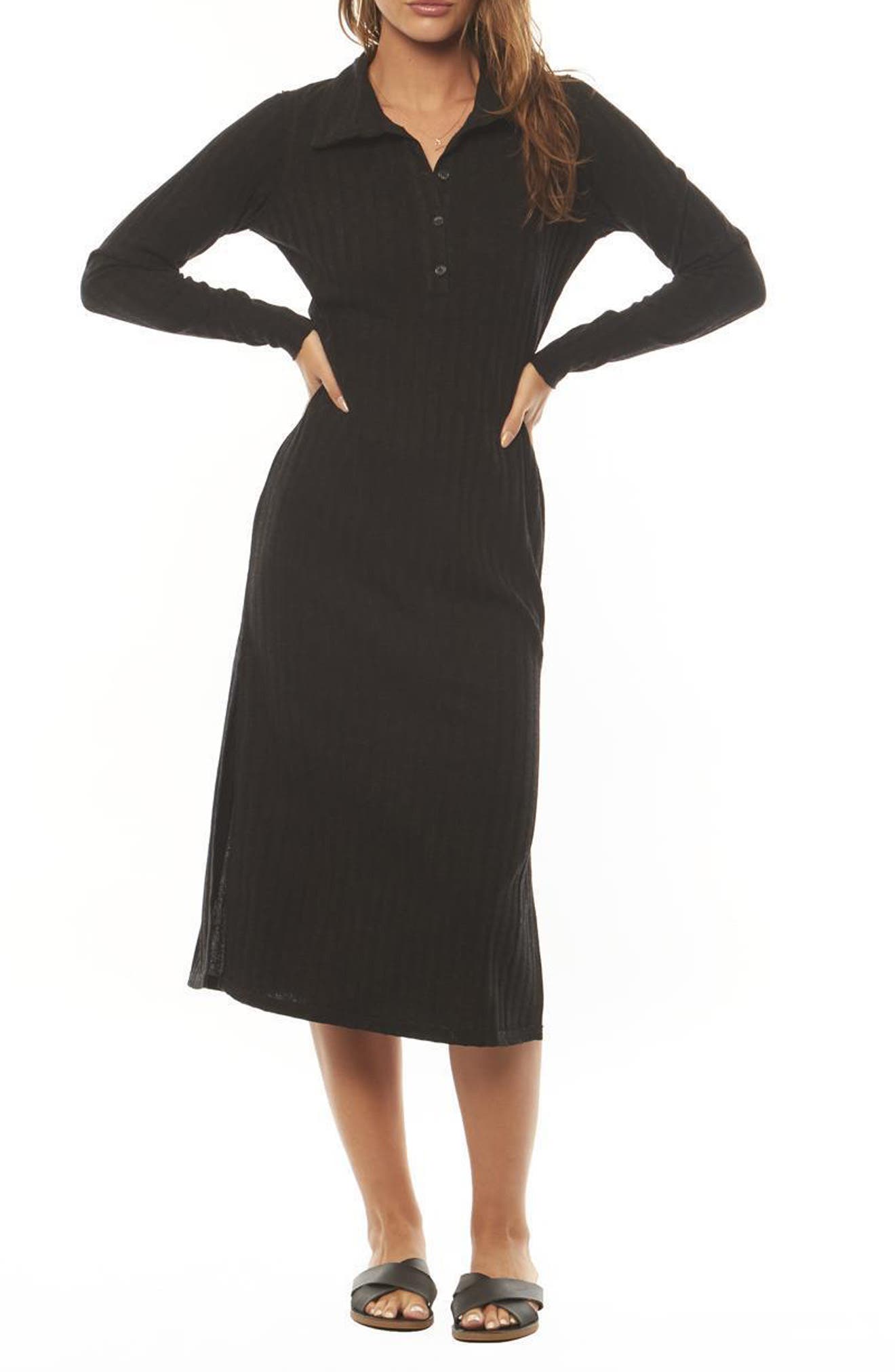 Amuse Society Tammy Long Sleeve Polo Dress