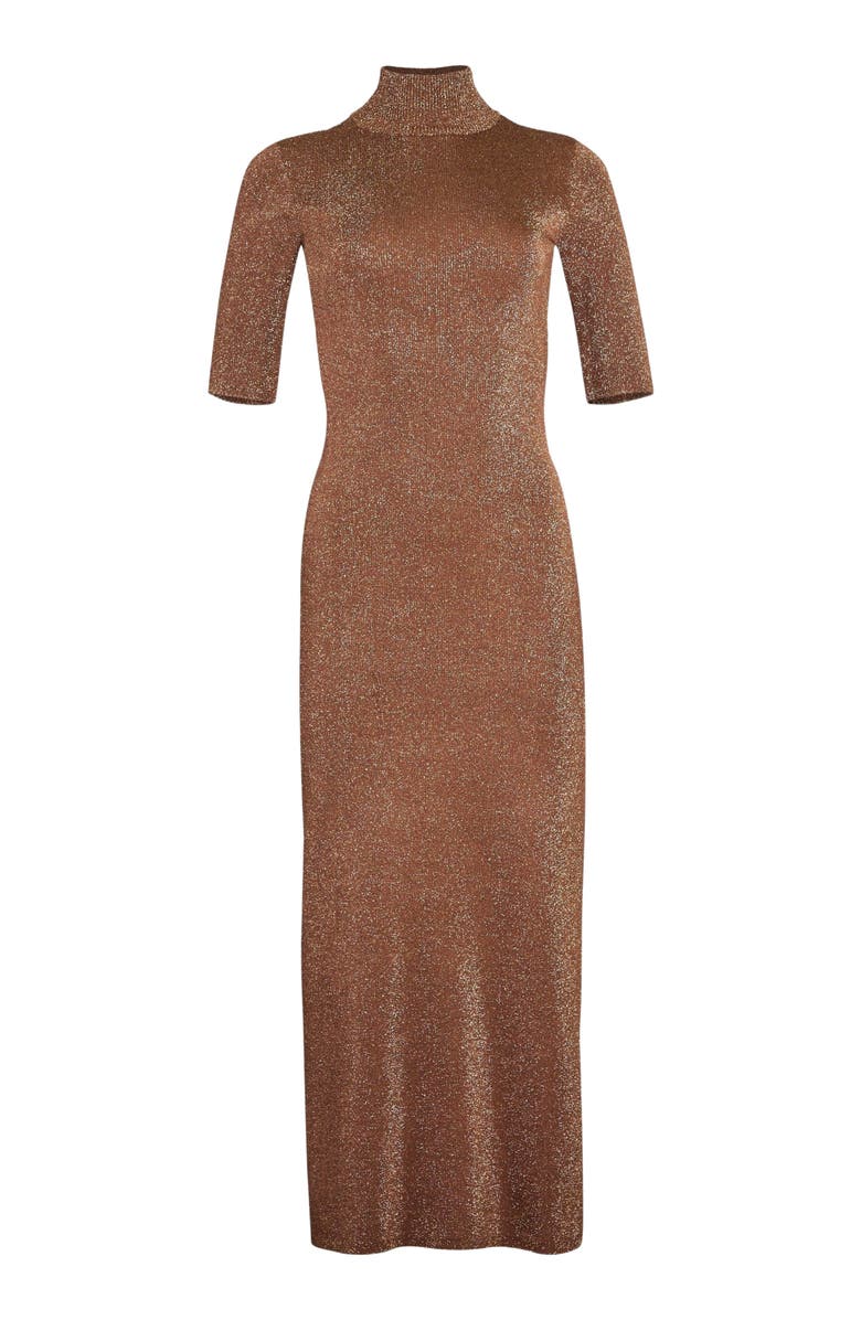 Retrofête Maribel Metallic Knit Dress, Alternate, color, 