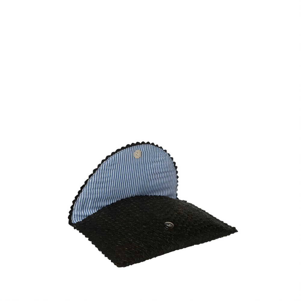 Sarah Stewart The Madison Clutch, Alternate, color, Black Woven