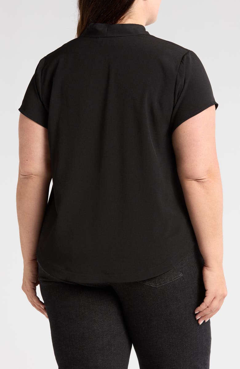 Universal Standard V-Neck Crêpe de Chine Top, Alternate, color,