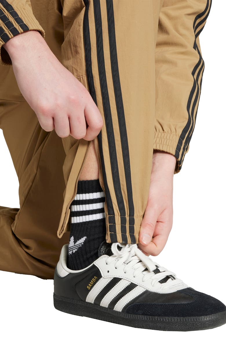 adidas Firebird Recycled Nylon Track Pants, Alternate, color, Cardboard/ Black