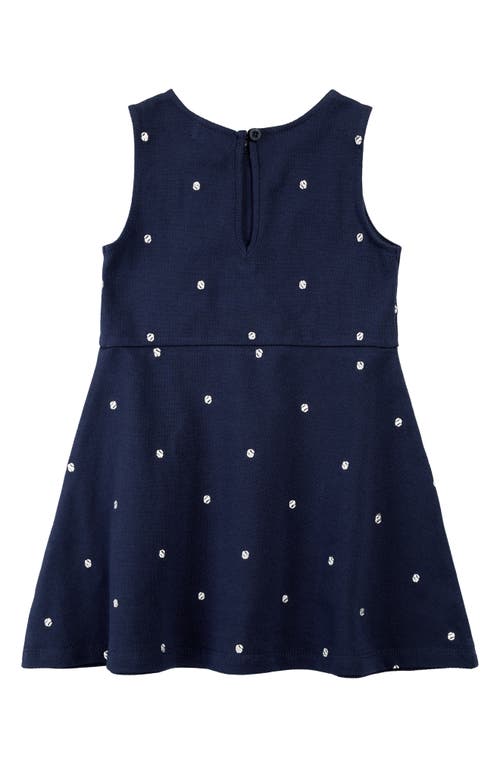 Miles The Label Girls' Embroidered Tennis Balls Pique Dress - Little Kid