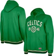 New Era Men's New Era Kelly Green Boston Celtics Throwback Vintage Pullover Hoodie