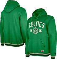 New Era Men's New Era Kelly Green Boston Celtics Throwback Vintage Pullover Hoodie