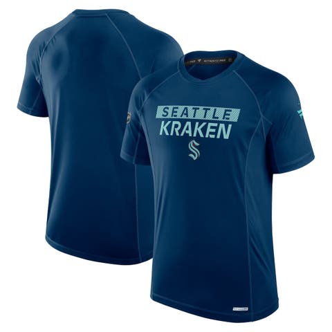 Men's Fanatics Deep Sea Blue Seattle Kraken Authentic Pro Rink Tech T-Shirt