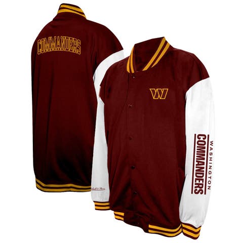 Men's Profile  Burgundy Washington Commanders Big & Tall Full-Snap Varsity Jacket