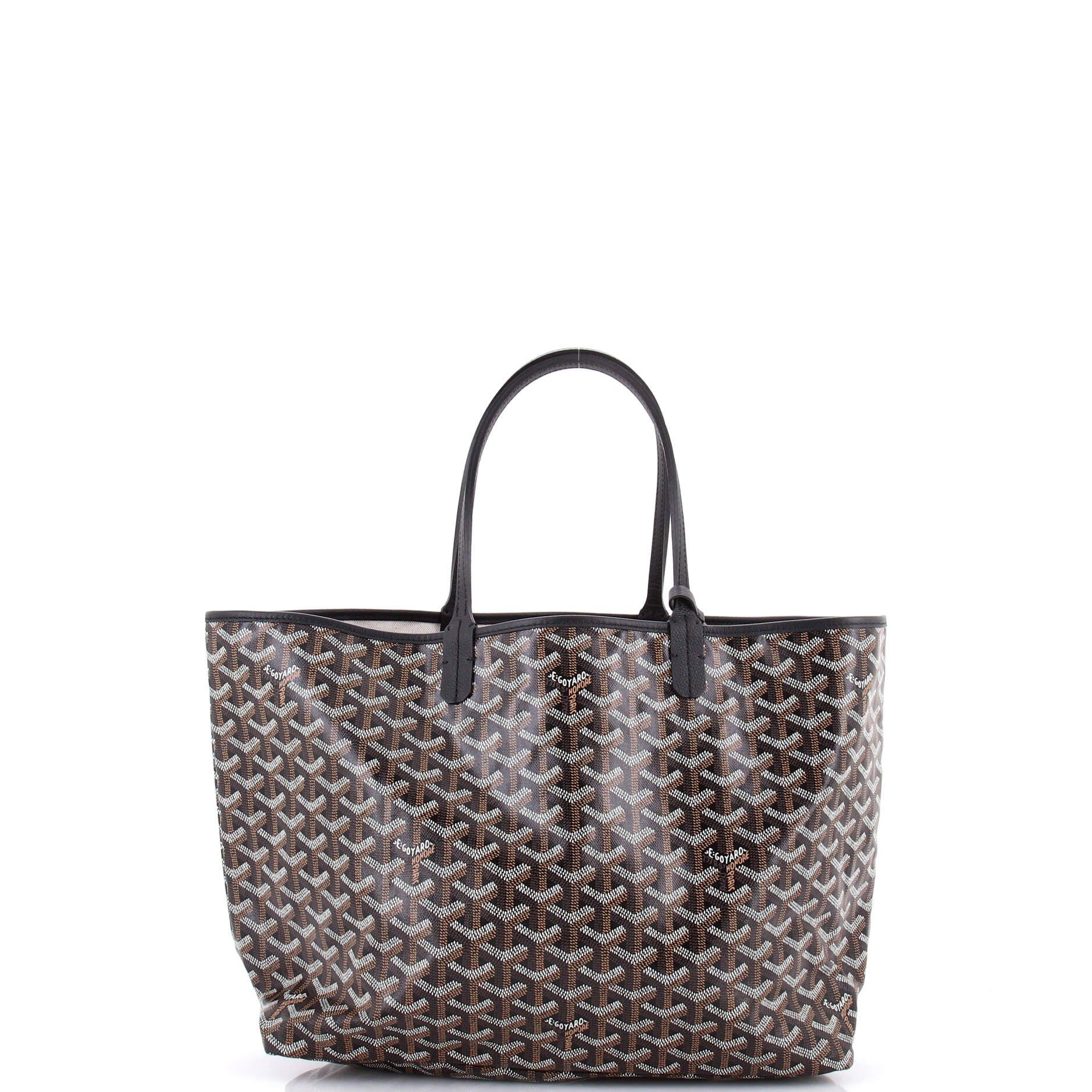 Pre-Owned Goyard Saint Louis Tote Coated Canvas PM, Alternate, color, Black