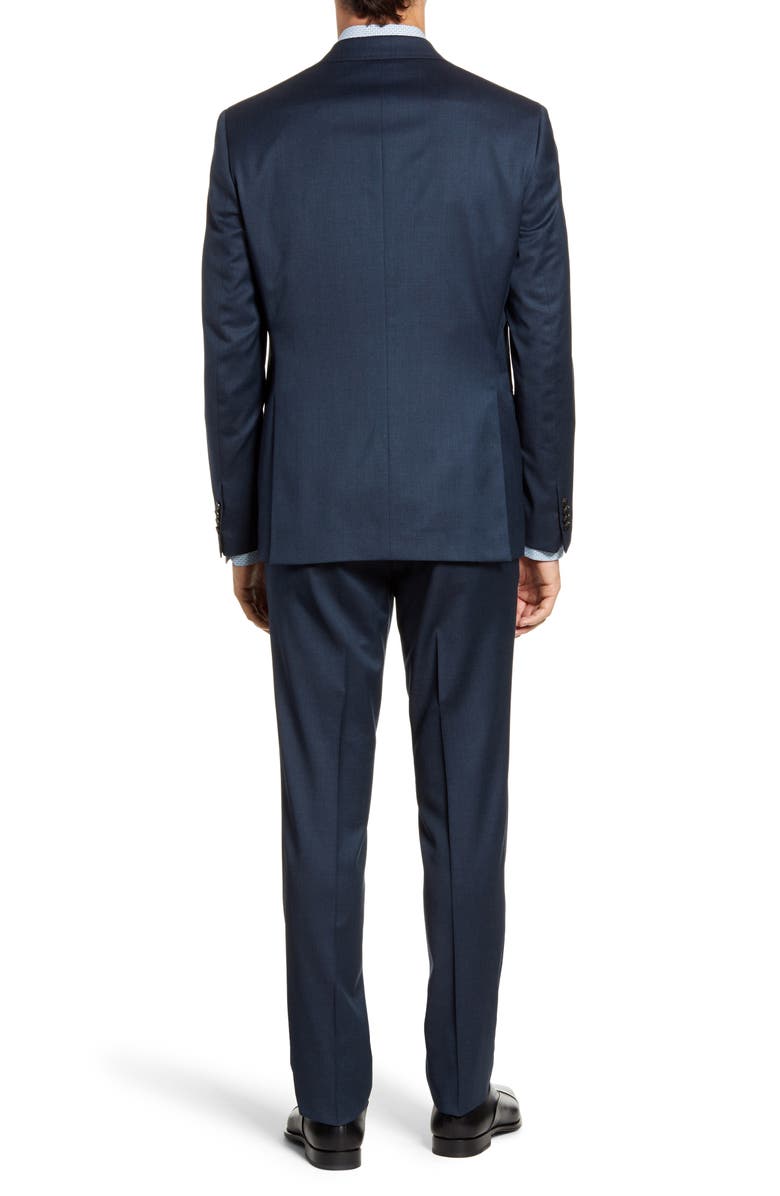 Ted Baker London Roger Trim Fit Stretch Solid Wool Suit, Alternate, color, 
