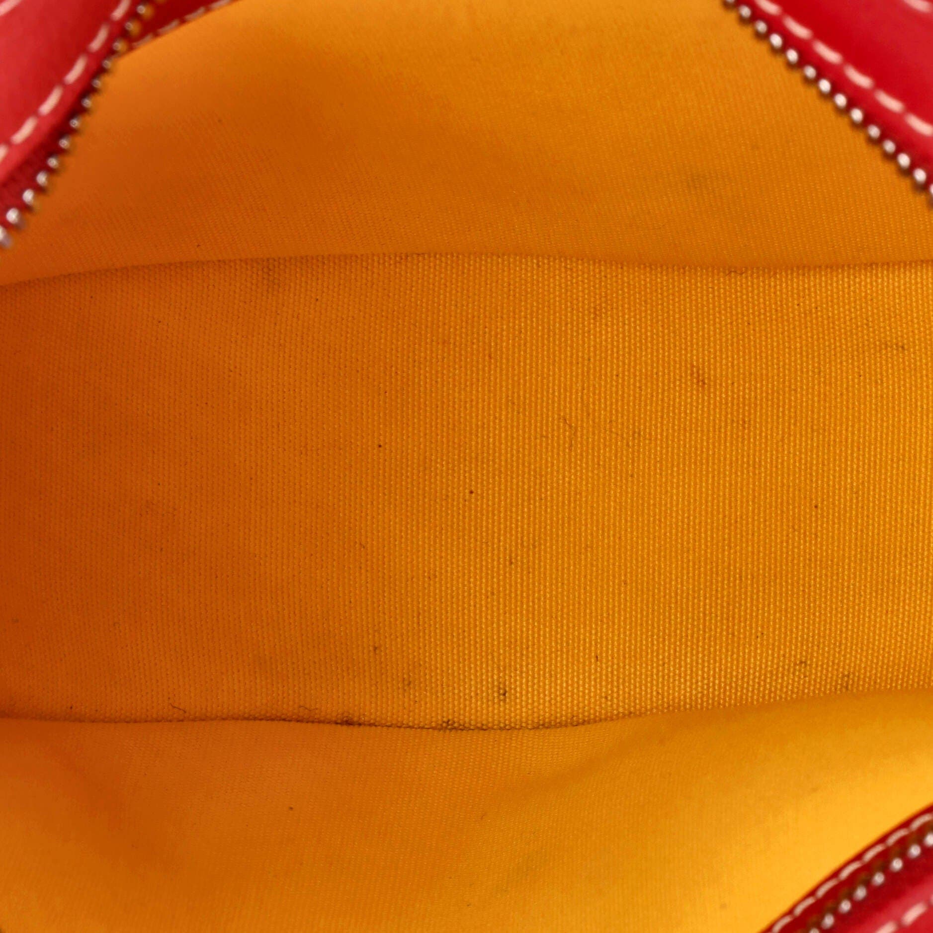 Pre-Owned Goyard Hirondelle Shoulder Bag Coated Canvas and Leather, Alternate, color, Red