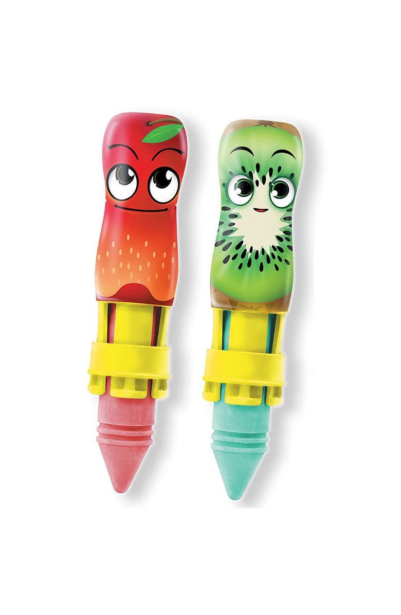 Lanard Chalkie Twin Pack Fruit Chalk Stick 8 Character Holders, 3+, Alternate, color, Multicolored