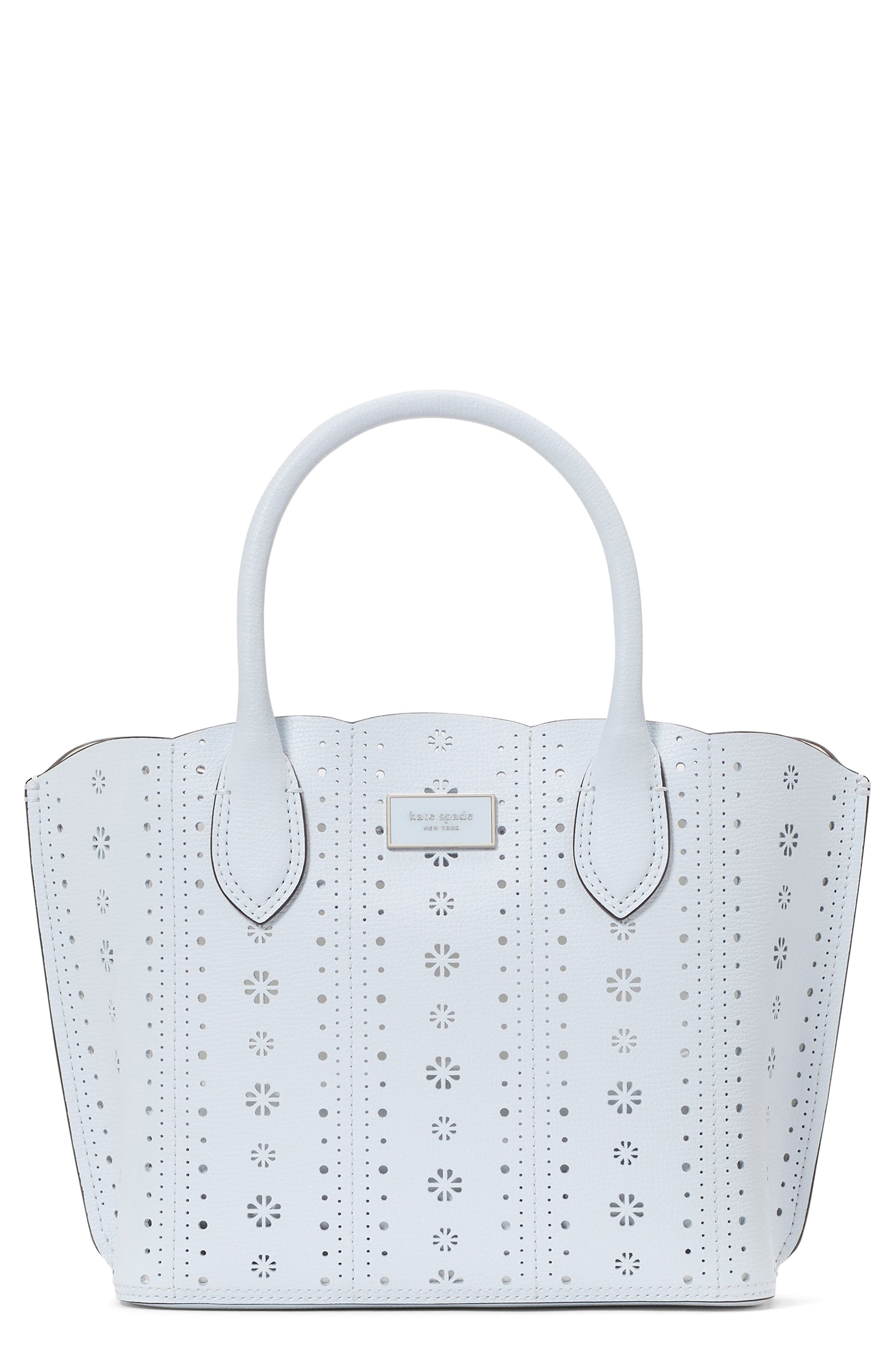 Kate Spade New York suite pointelle leather tote, Main, color, 