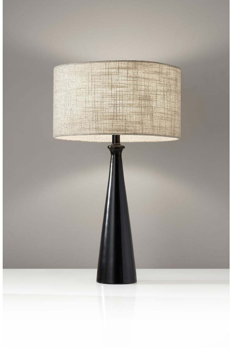 Linda Table Lamp, Alternate, color, BLACK