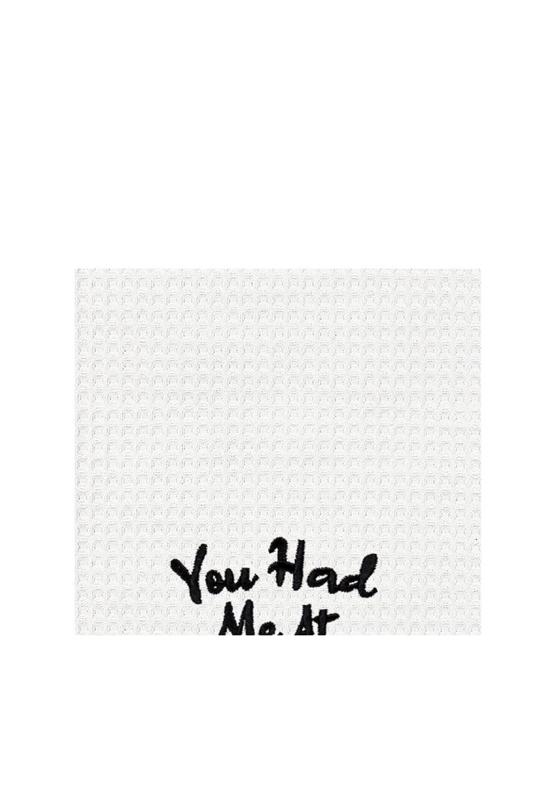 "You Had Me At Merlot" Waffle Weave Dishtowel, Alternate, color, Red