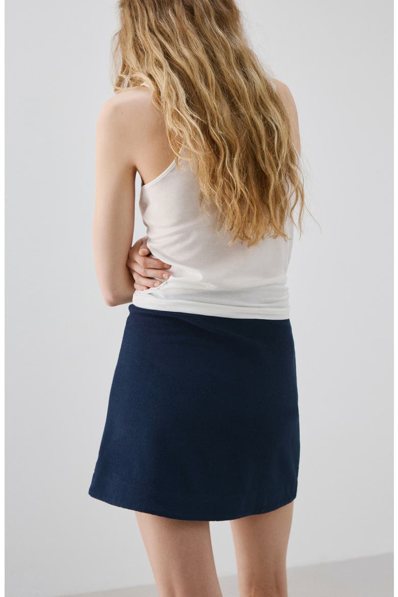 Terry Miniskirt, Alternate, color, BLUE
