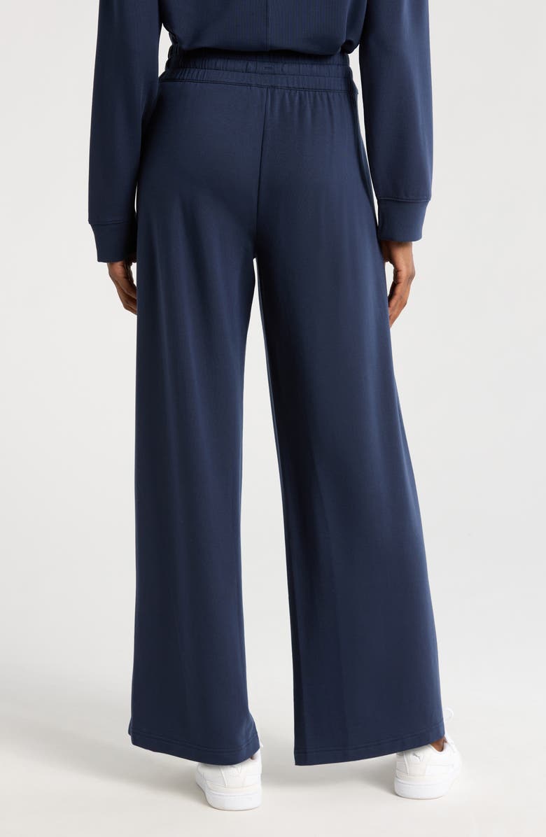 TravisMathew Cloud French Terry Wide Leg Pants, Alternate, color, Navy Blazer