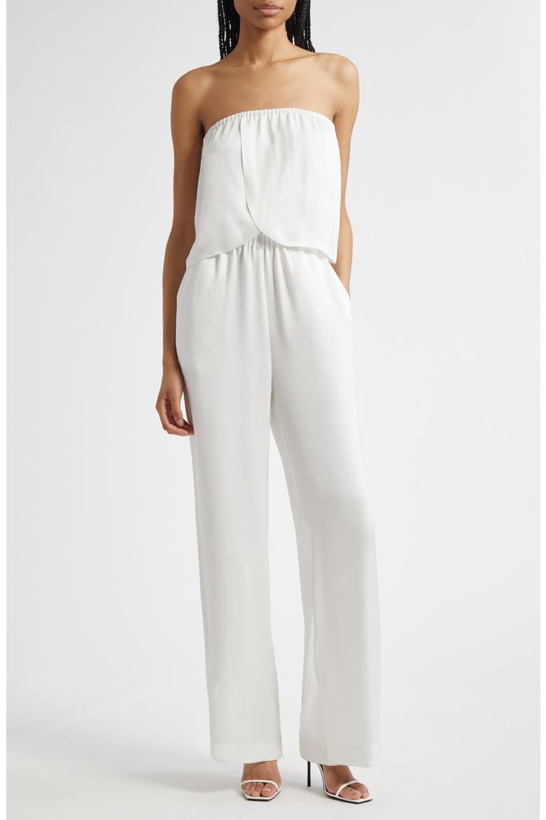 Montse Strapless Jumpsuit, Main, color, IVORY