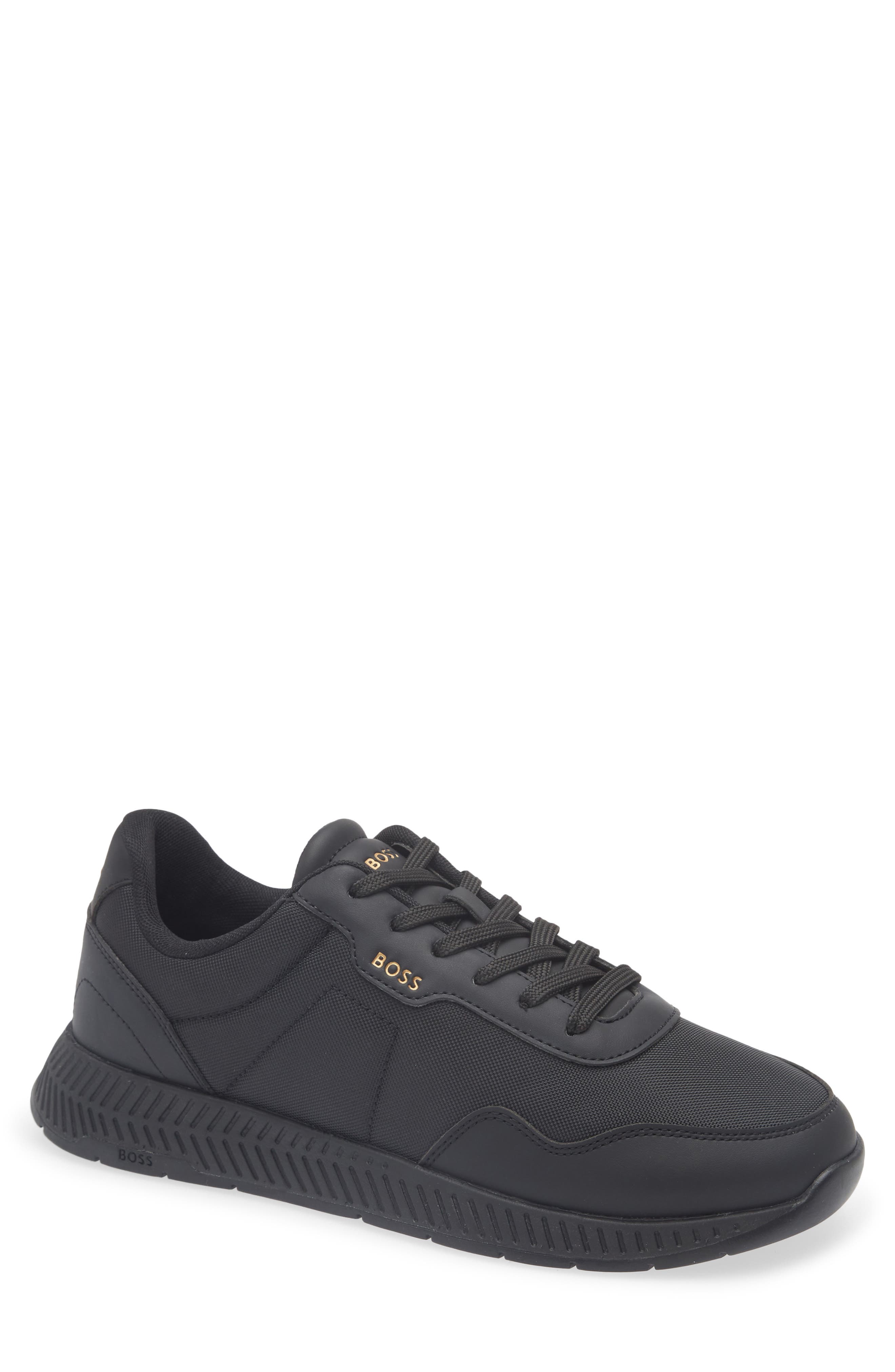 BOSS Titanium Runn NYPU Sneaker, Main, color, Black