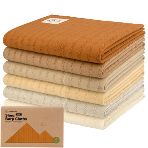 6-Pack Shea (Stria) Burp Cloths