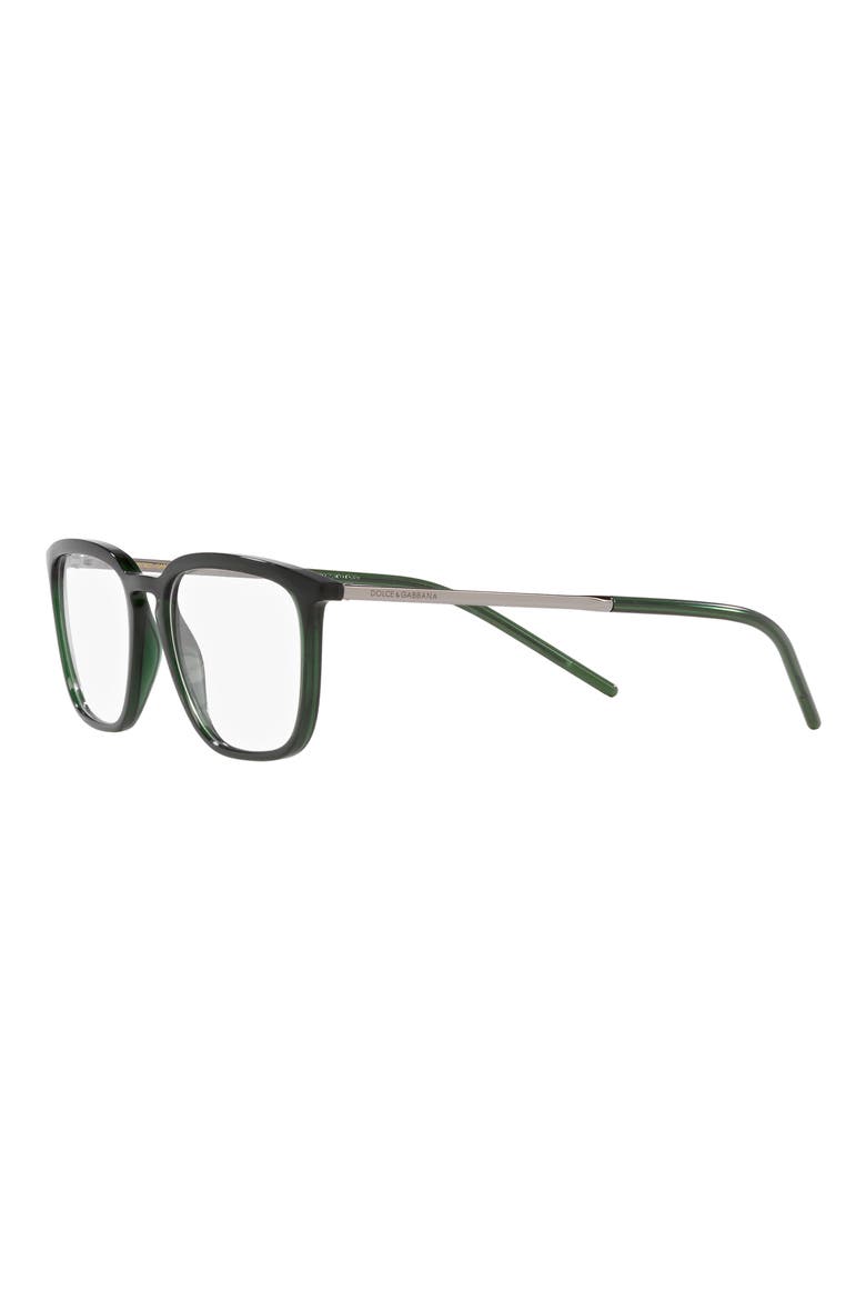 54mm Square Optical Glasses, Alternate, color, TRNPRT GRN
