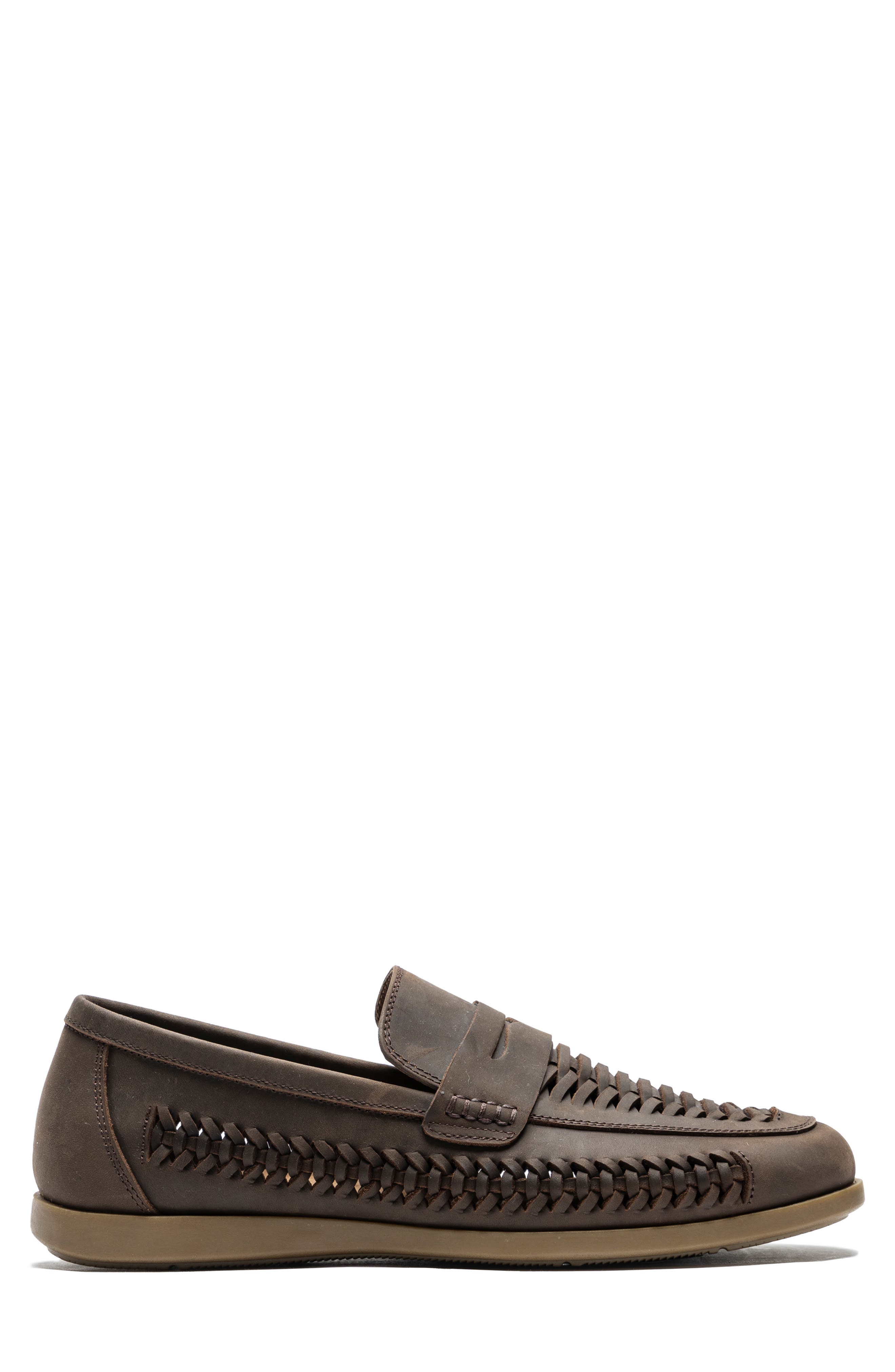 Gisborne Huarache Penny Loafer, Alternate, color, CHOCOLATE