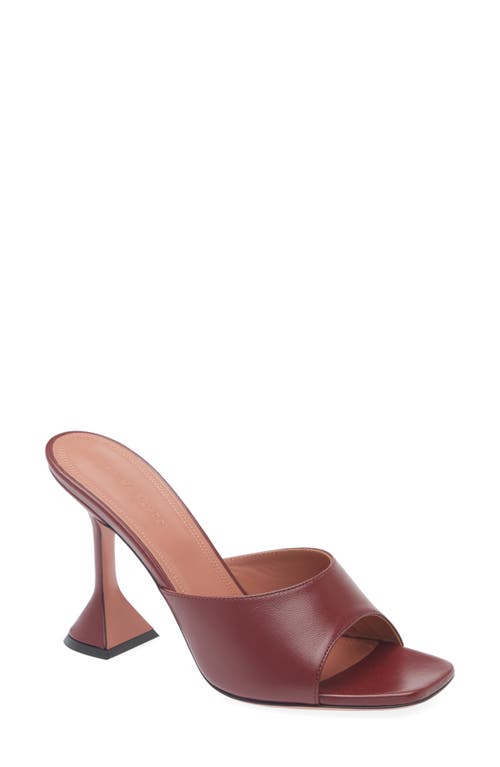 Amina Muaddi Lupita Slide Sandal In Burgundy