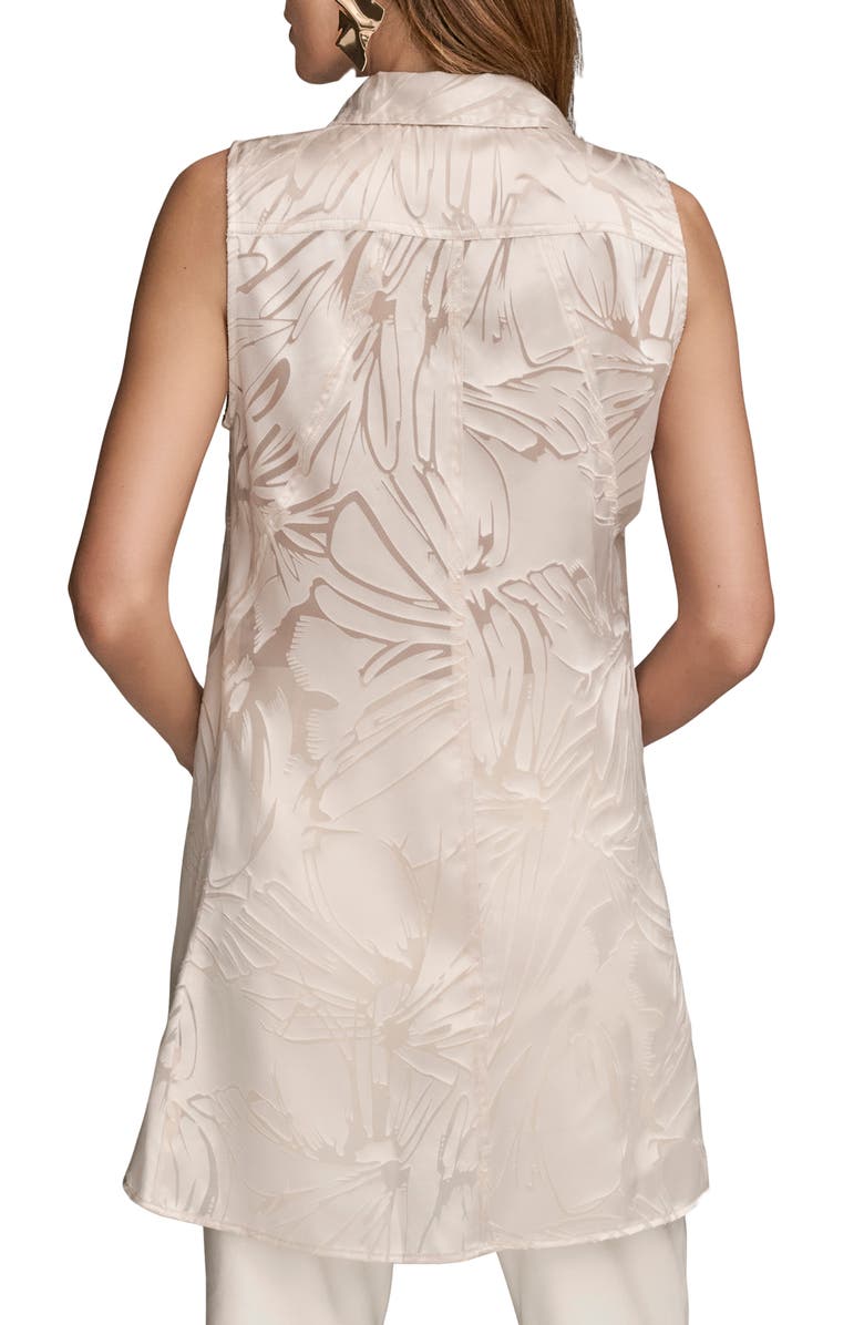 Donna Karan New York Print Sleeveless Tunic Top, Alternate, color, 