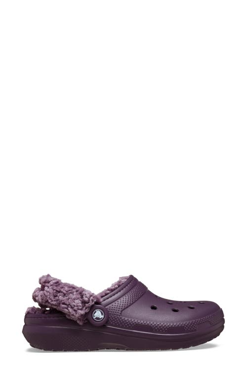 Crocs Classic Fleece Lined Clog In Purple