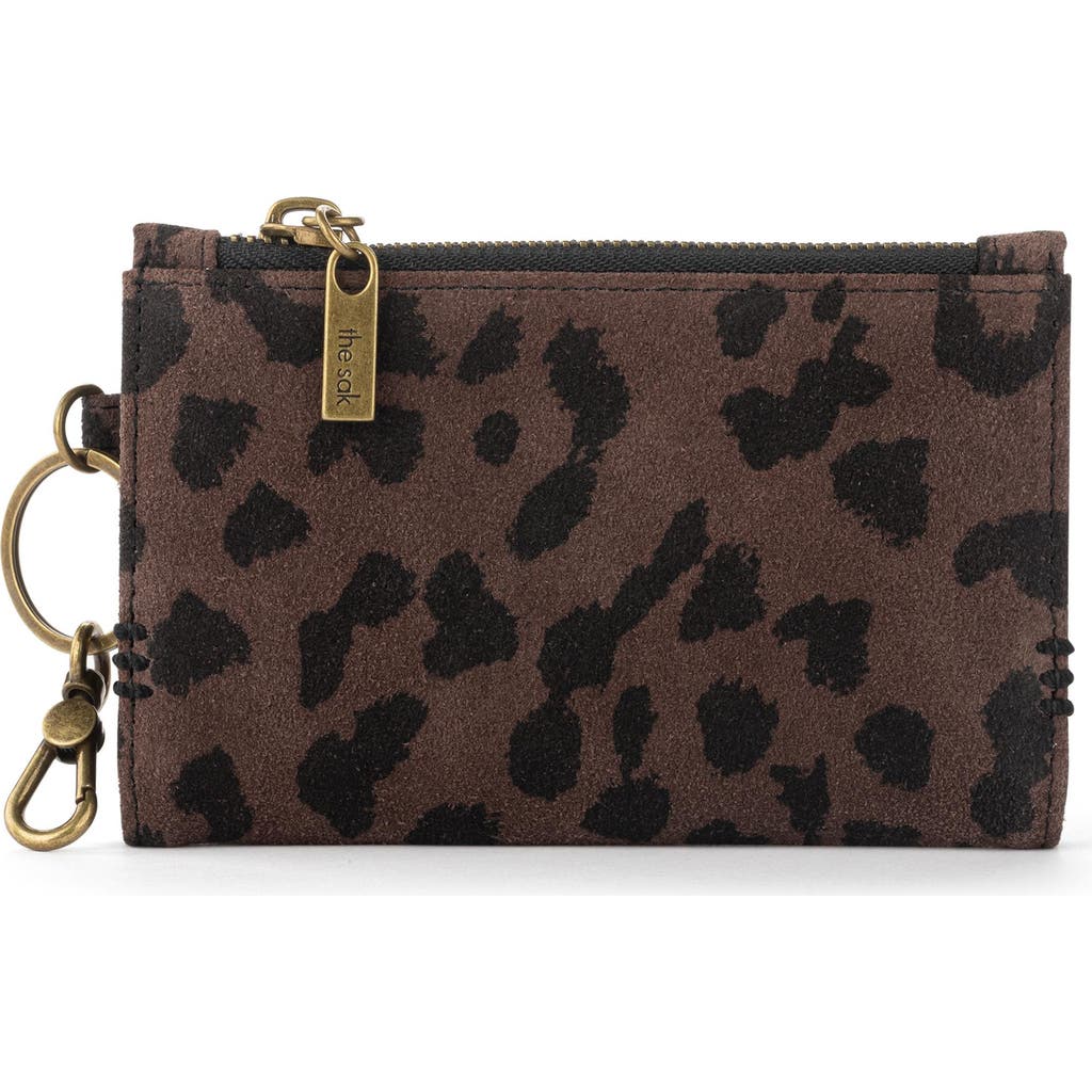 The Sak Encino Leather Card Wallet In Brown