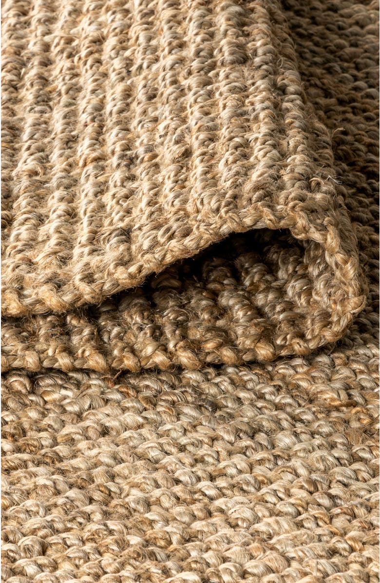 JONATHAN Y Pata Hand Woven Chunky Jute with Fringe Area Rug, Alternate, color, Natural