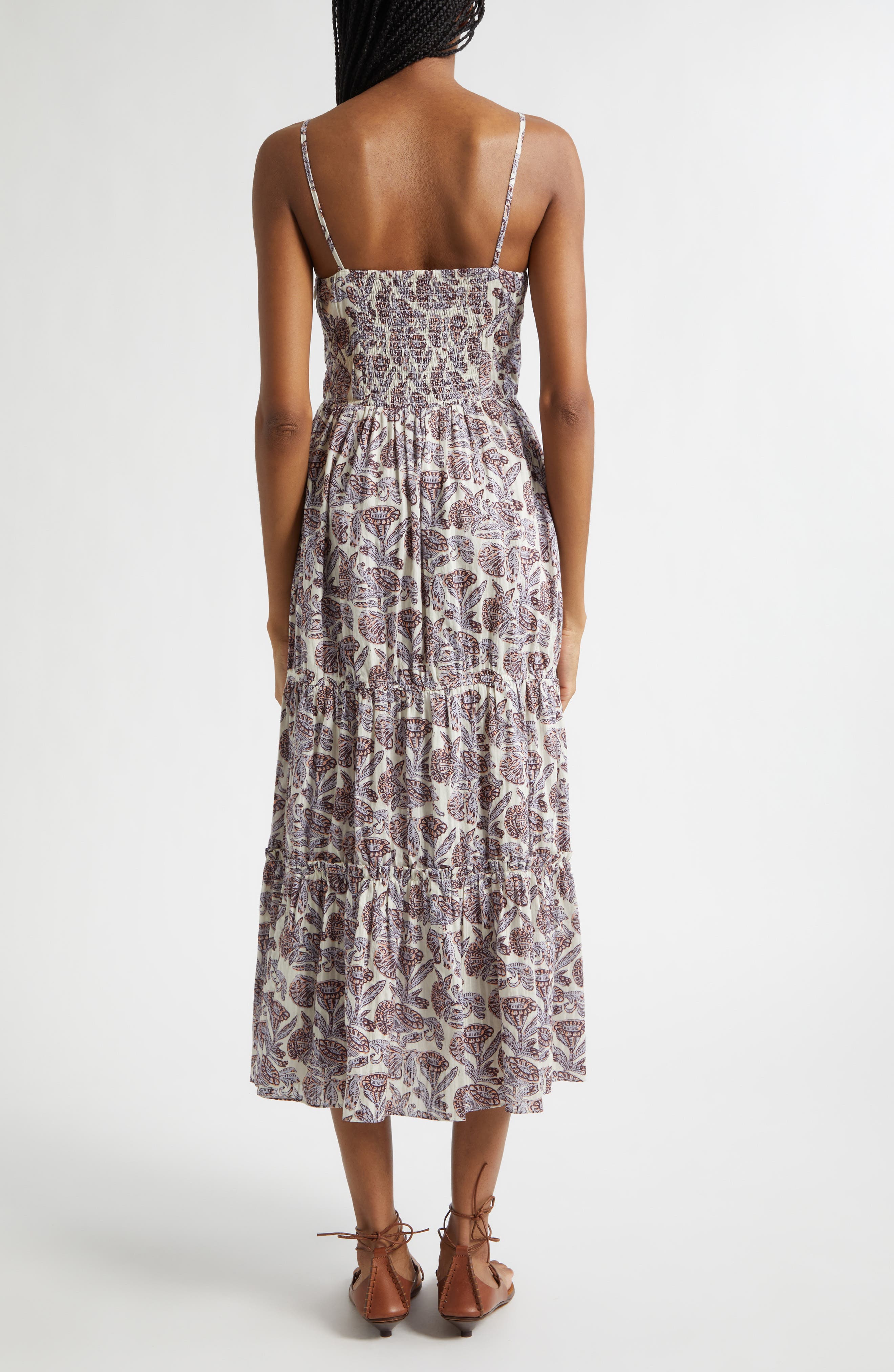 Aydin Print Tiered Cotton Sundress - image 2