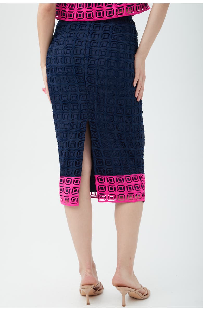 Trina Turk Dita 2 Skirt, Alternate, color, Indigo/Petal Pink