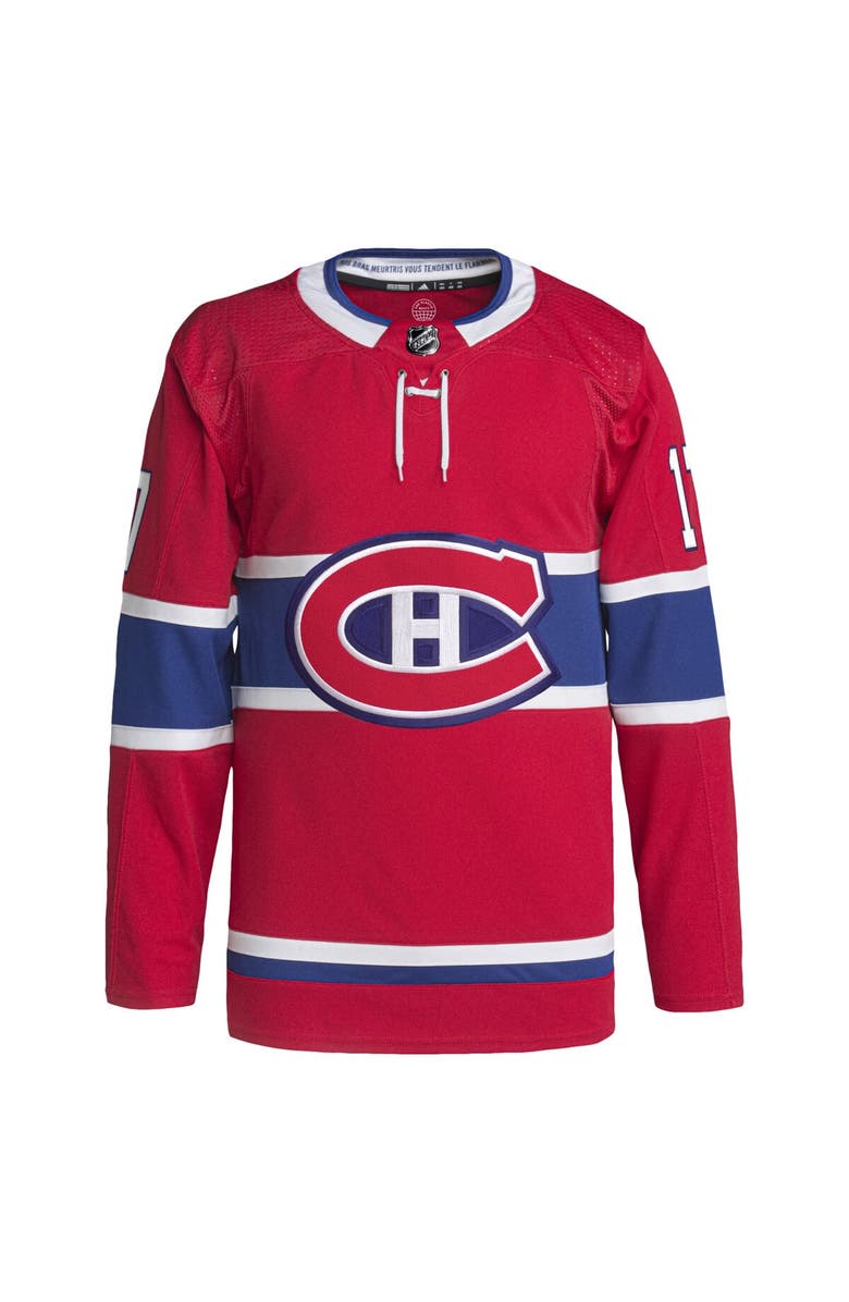 adidas Men's adidas Josh Anderson Red Montreal Canadiens Home Primegreen Authentic Player Jersey, Alternate, color,