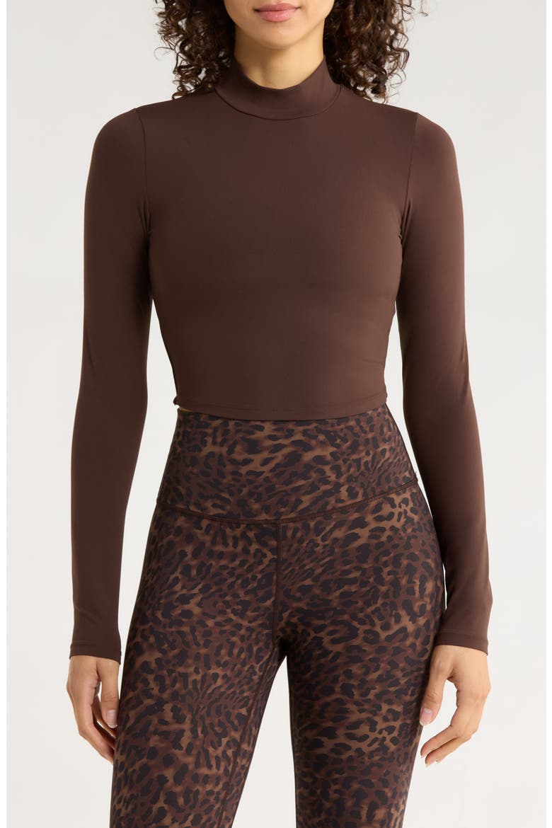 Cloud Open Back Crop Top, Main, color, JAVA