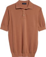 Thom Sweeney Cotton Air Crepe Polo